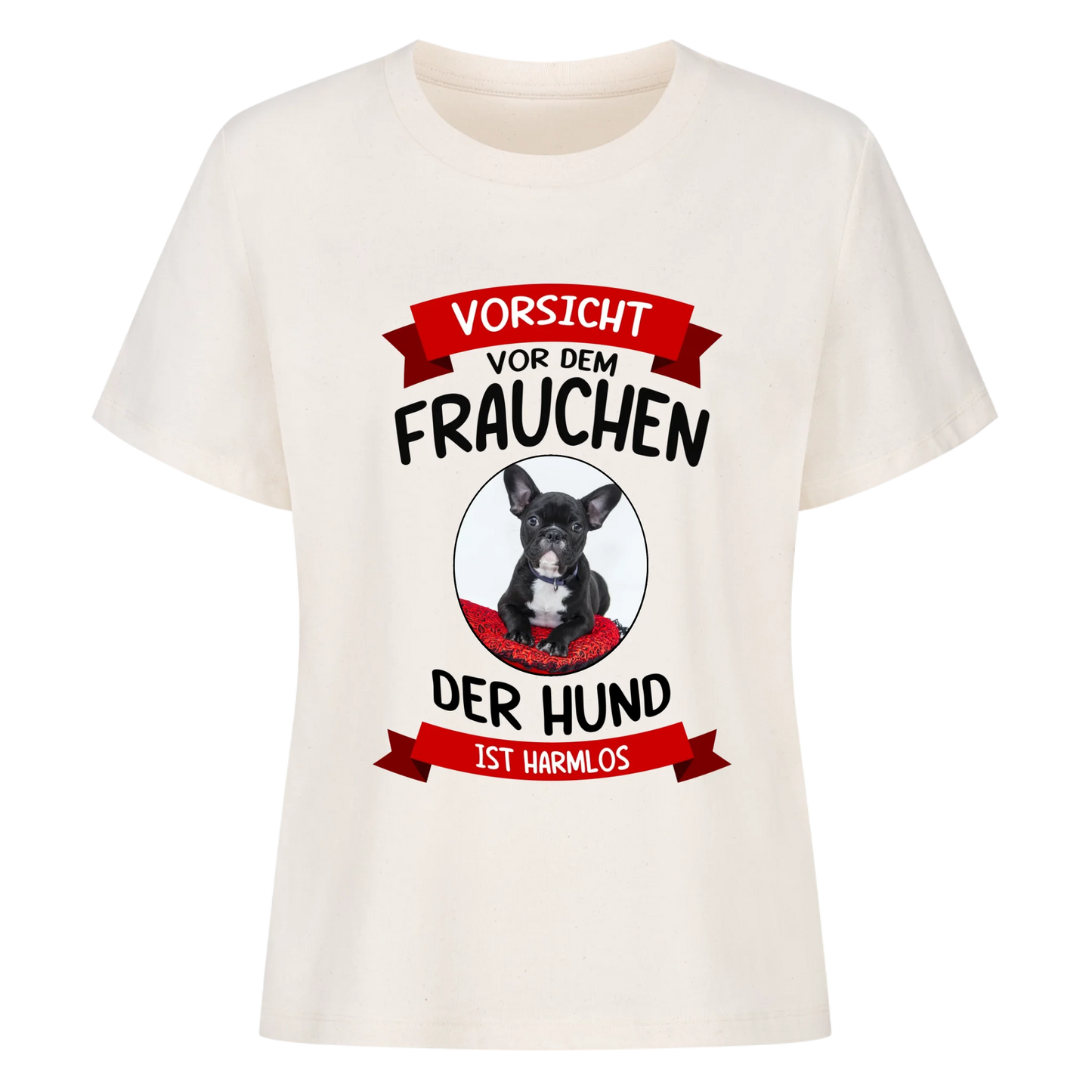 Vorsicht vor dem Frauchen - Damen T-Shirt