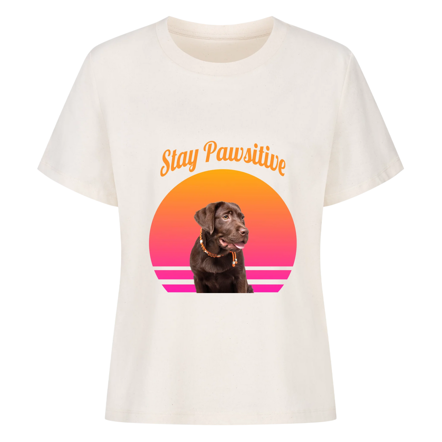 Stay Pawsitive - Damen T-Shirt personalisierbar