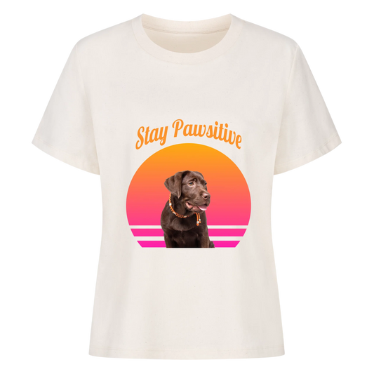Stay Pawsitive - Damen T-Shirt personalisierbar