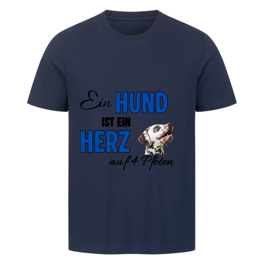 Ein Hund ist ein Herz auf 4 Pfoten - T-Shirt