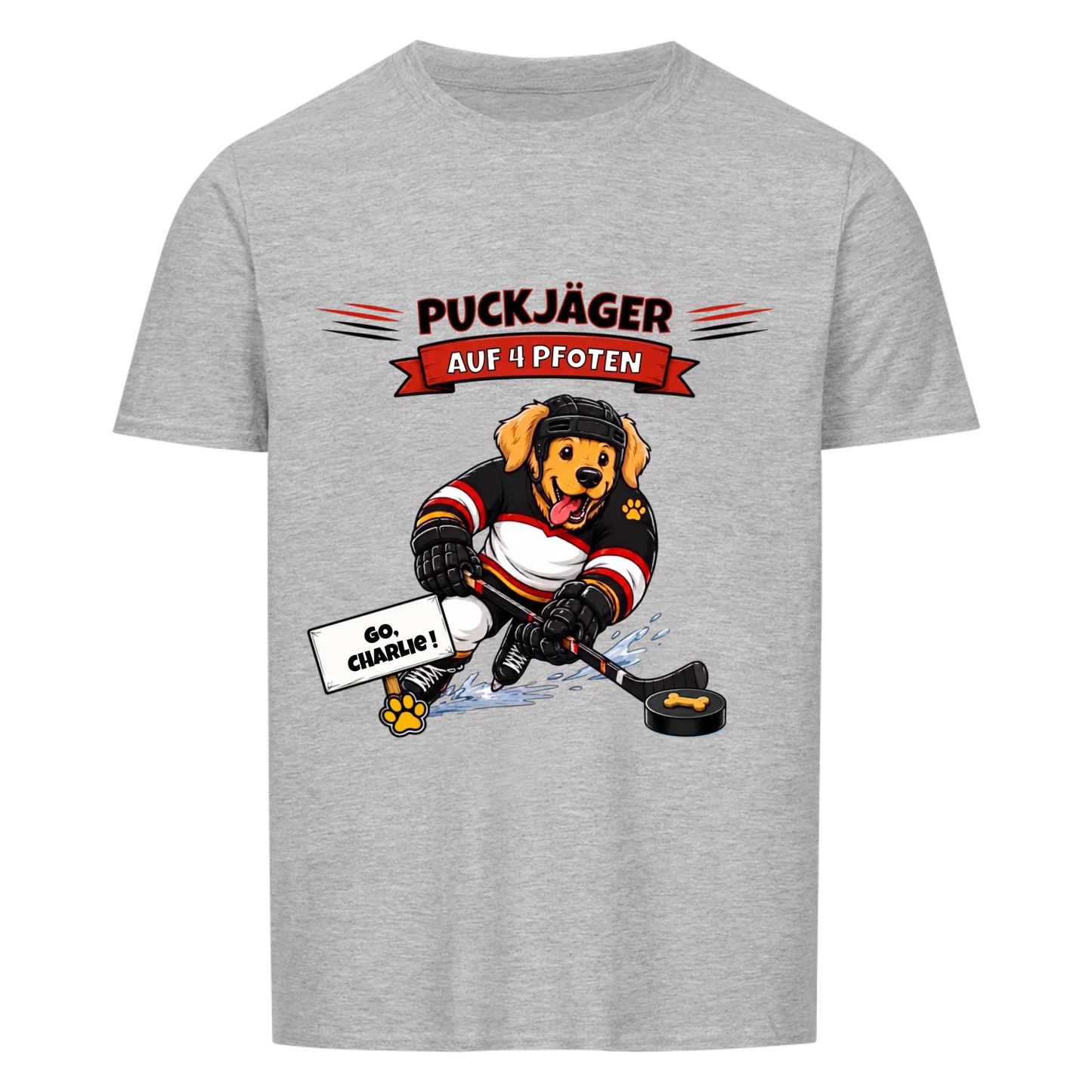 Puckjäger auf 4 Pfoten - Tshirt Unisex