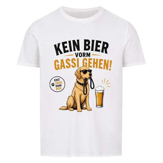 Kein Bier vorm Gassi gehen - Tshirt unisex