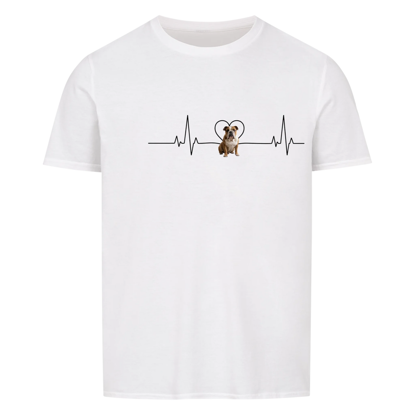 Herzschlag - Tshirt Unisex personalisierbar