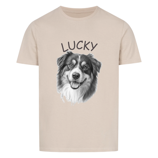 Bleistiftzeichnung Portrait Hund - Unisex Tshirt