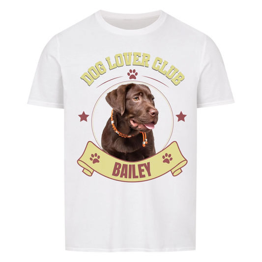 Dog Lover Club Classic - Personalisierbares Unisex Tshirt