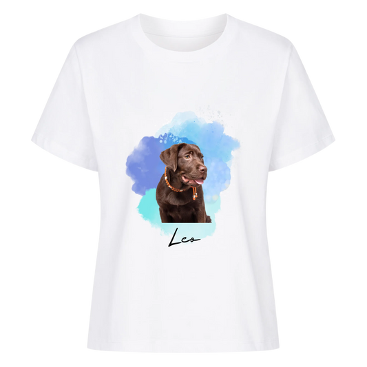 Aquarell Hund - Damen T-Shirt