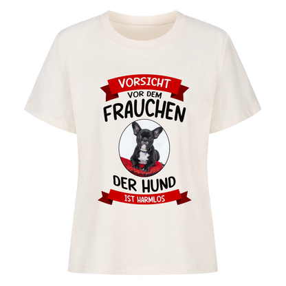 Vorsicht vor dem Frauchen - Damen T-Shirt