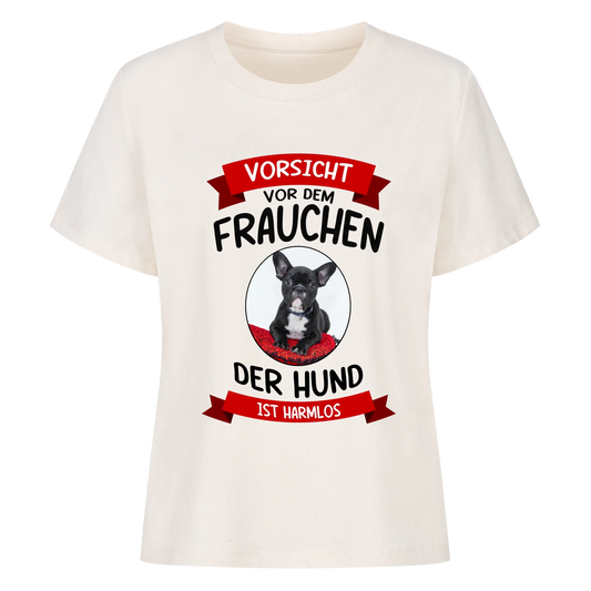 Vorsicht vor dem Frauchen - Damen T-Shirt