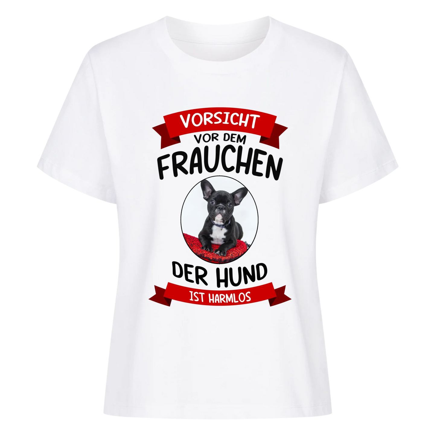 Vorsicht vor dem Frauchen - Damen T-Shirt