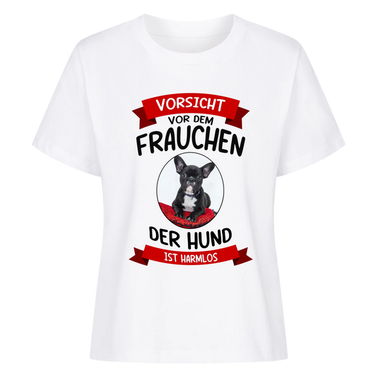 Vorsicht vor dem Frauchen - Damen T-Shirt