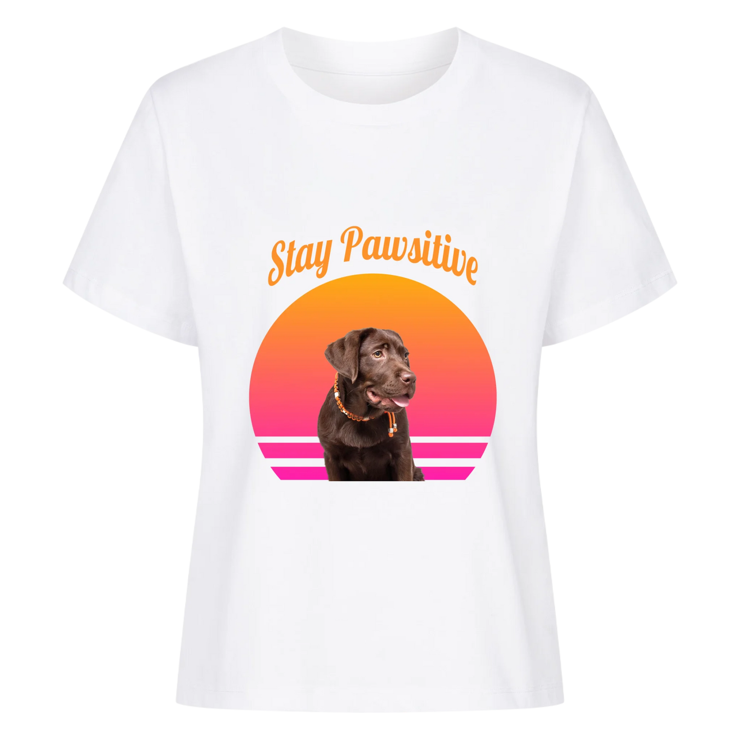 Stay Pawsitive - Damen T-Shirt personalisierbar