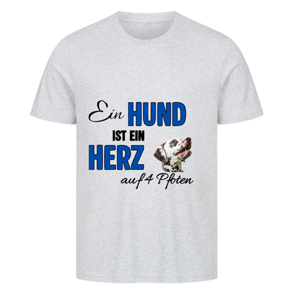 Ein Hund ist ein Herz auf 4 Pfoten - T-Shirt