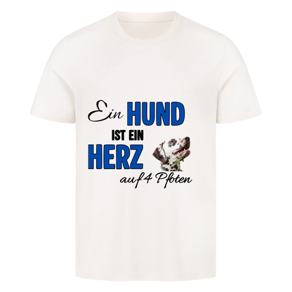 Ein Hund ist ein Herz auf 4 Pfoten - T-Shirt
