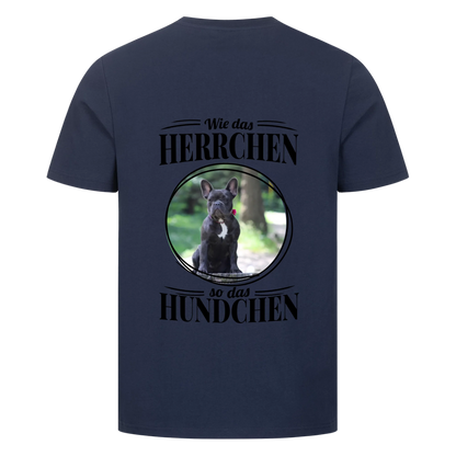Wie das Herrchen, so das Hundchen - Backprint Tshirt