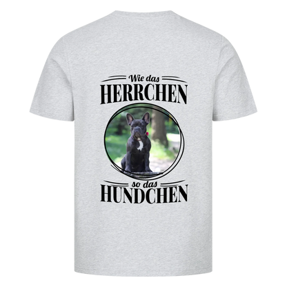 Wie das Herrchen, so das Hundchen - Backprint Tshirt