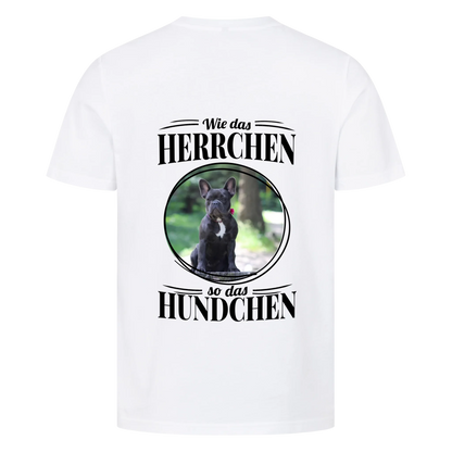 Wie das Herrchen, so das Hundchen - Backprint Tshirt