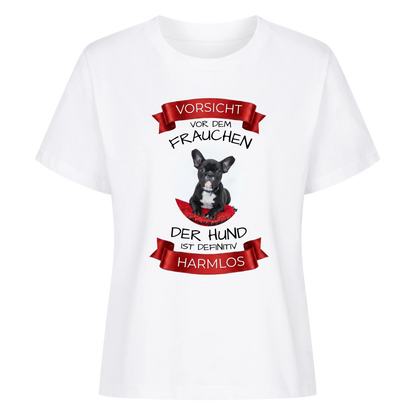 Vorsicht vor dem Frauchen - Damen T-Shirt