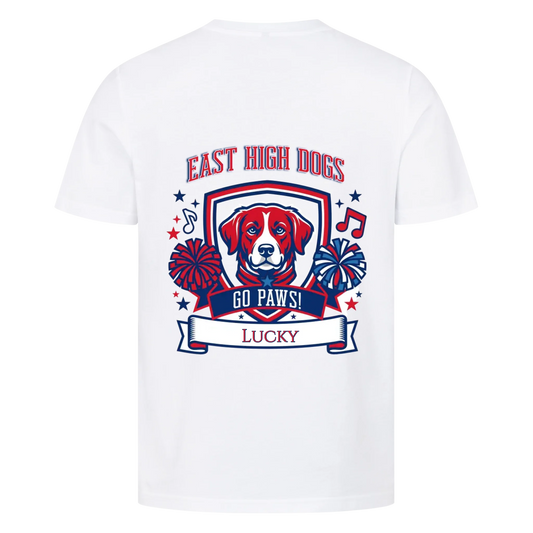 East High Dogs - Tshirt Unisex Backprint personalisierbar