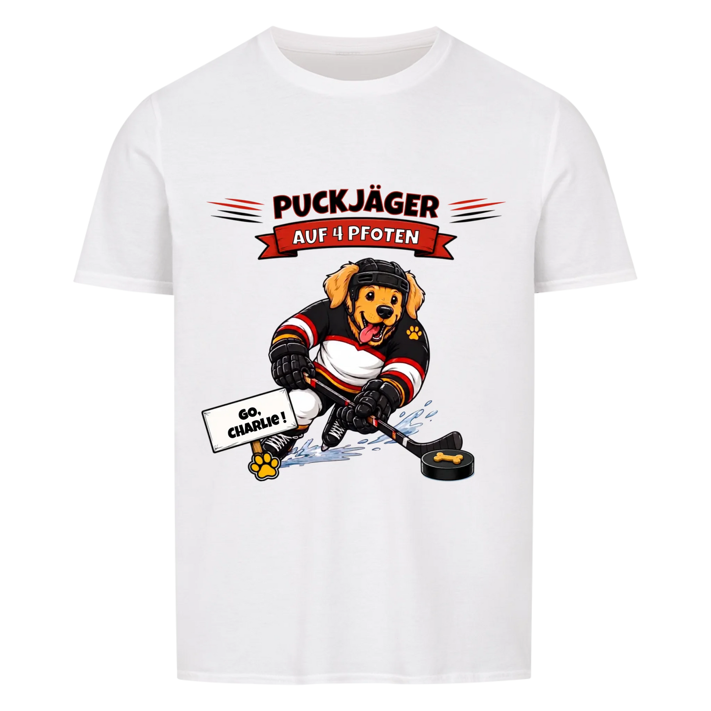 Puckjäger auf 4 Pfoten - Tshirt Unisex
