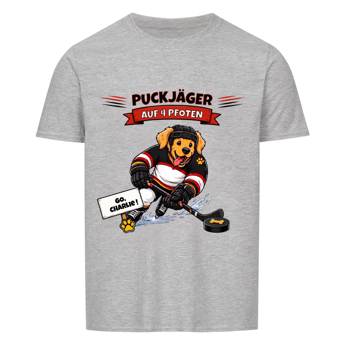 Puckjäger auf 4 Pfoten - Tshirt Unisex