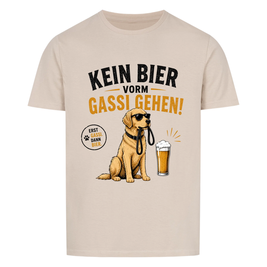 Kein Bier vorm Gassi gehen - Tshirt unisex
