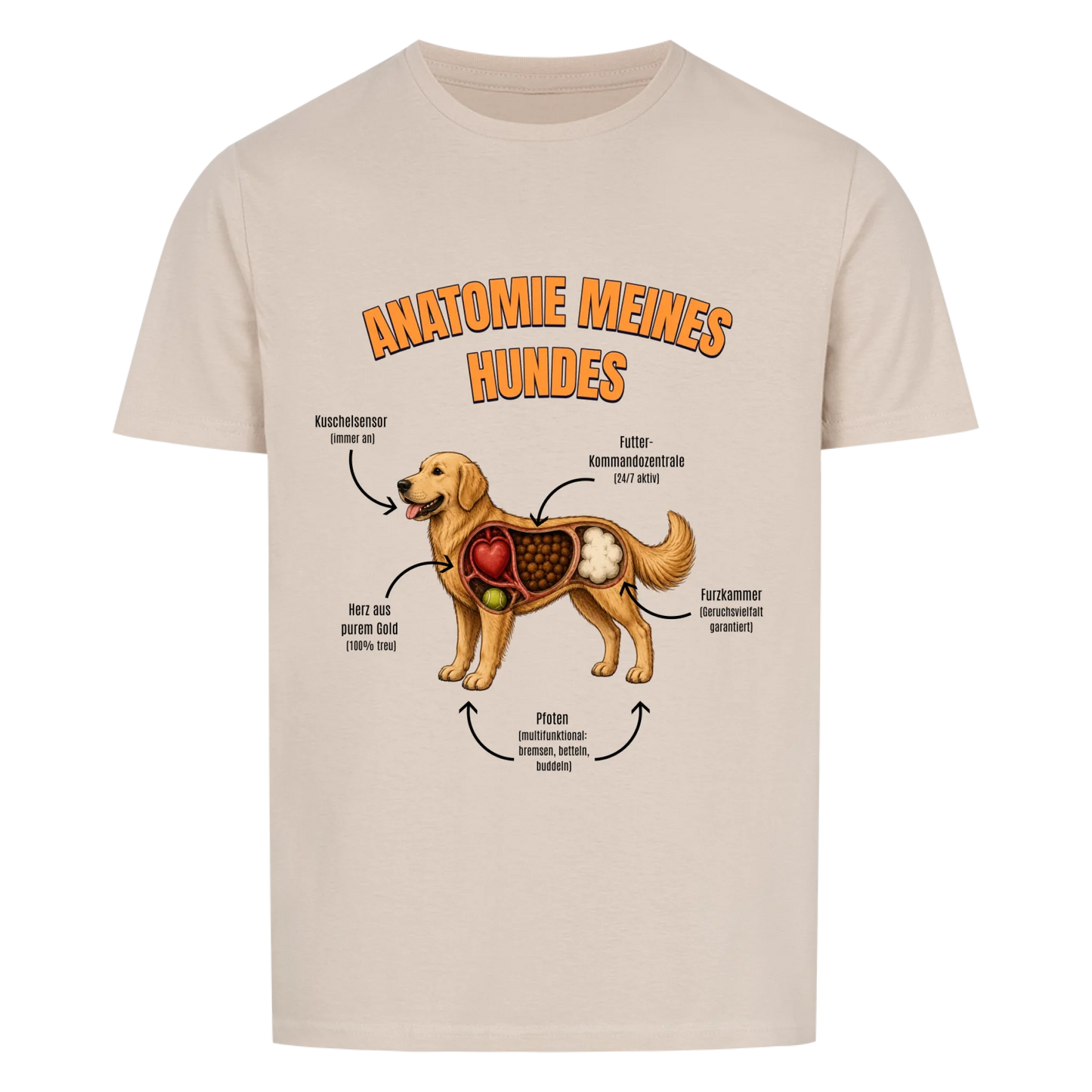 Anatomie meines Hundes - Tshirt Unisex