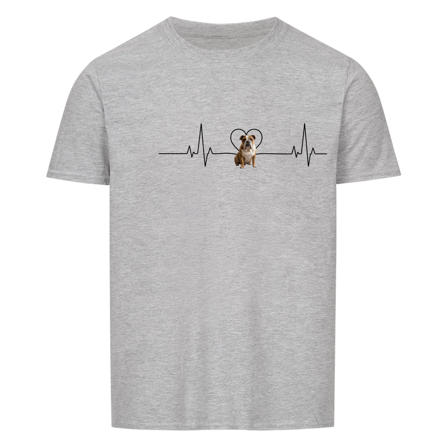 Herzschlag - Tshirt Unisex personalisierbar