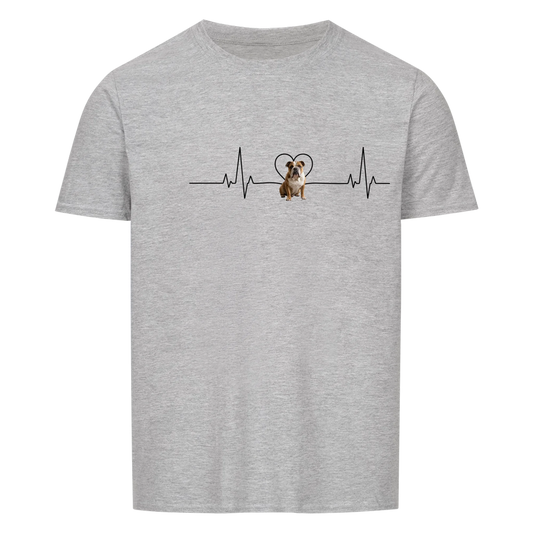 Herzschlag - Tshirt Unisex personalisierbar
