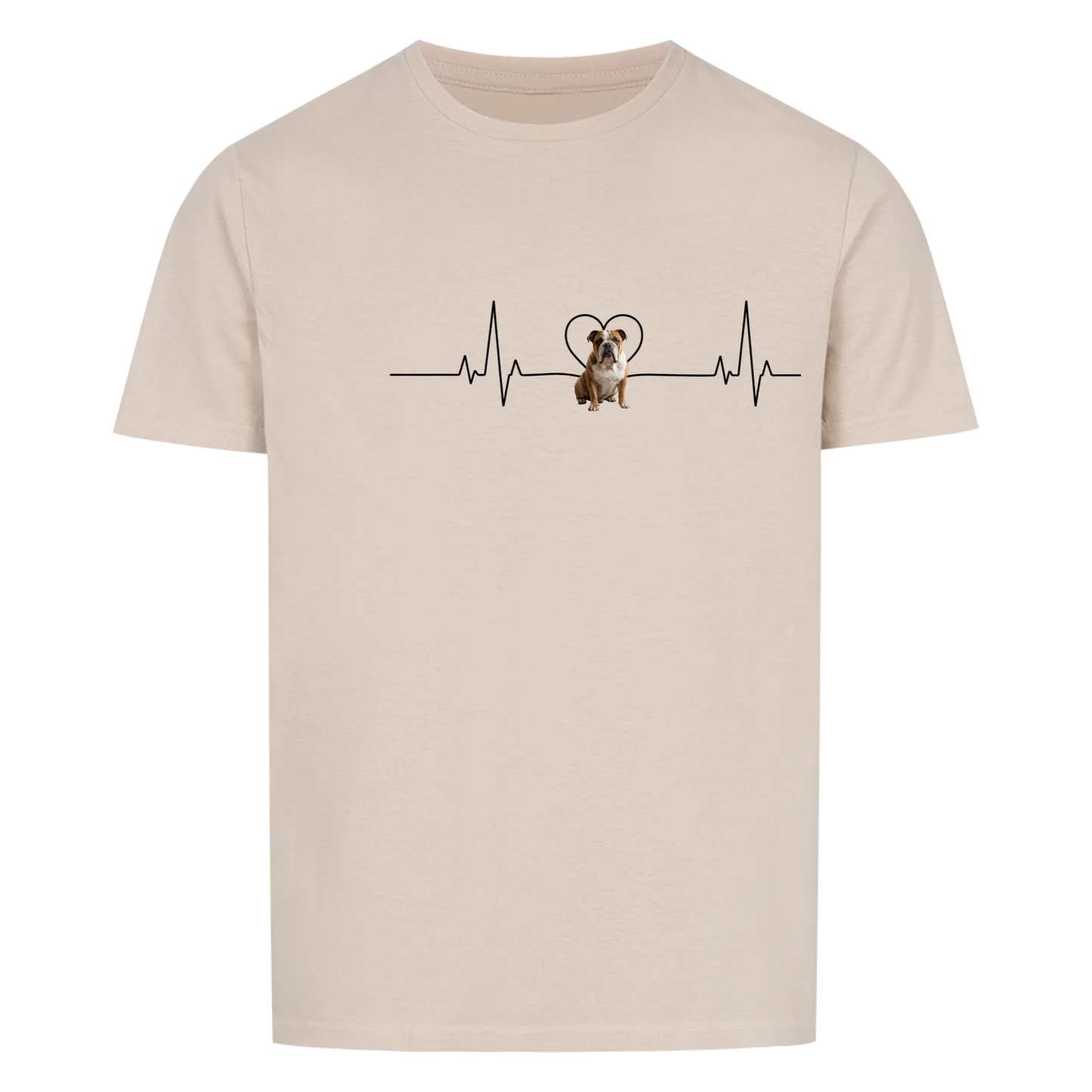Herzschlag - Tshirt Unisex personalisierbar