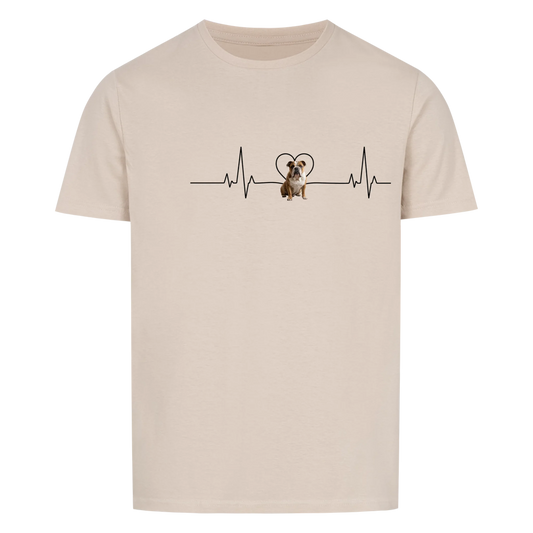 Herzschlag - Tshirt Unisex personalisierbar