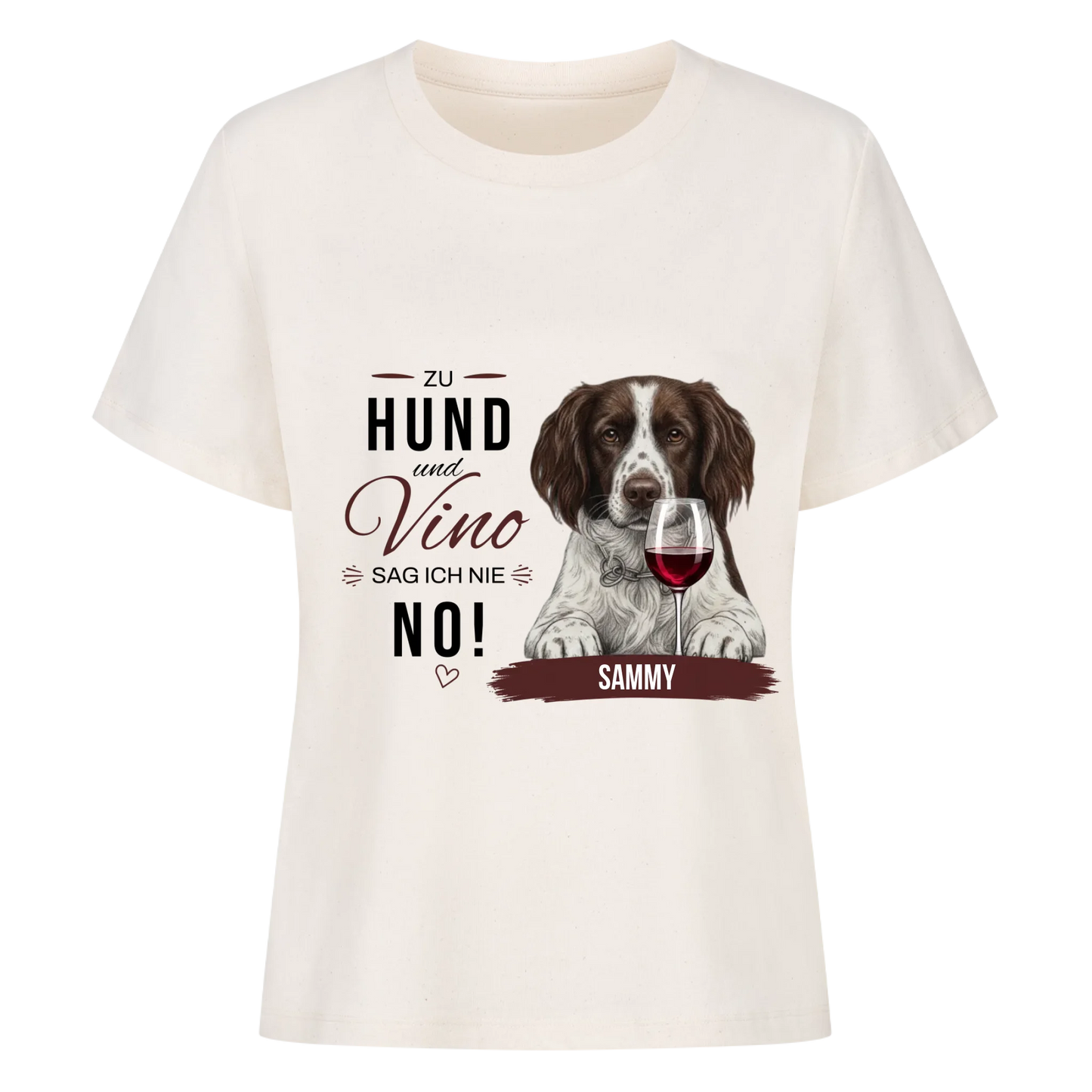 Zu Hund und Vino sag ich nie NO! - Tshirt Unisex