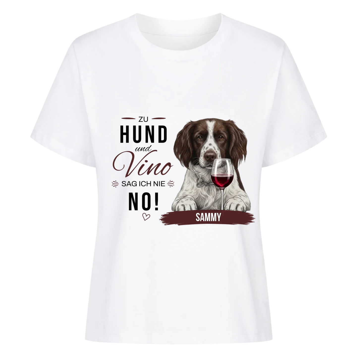 Zu Hund und Vino sag ich nie NO! - Tshirt Unisex