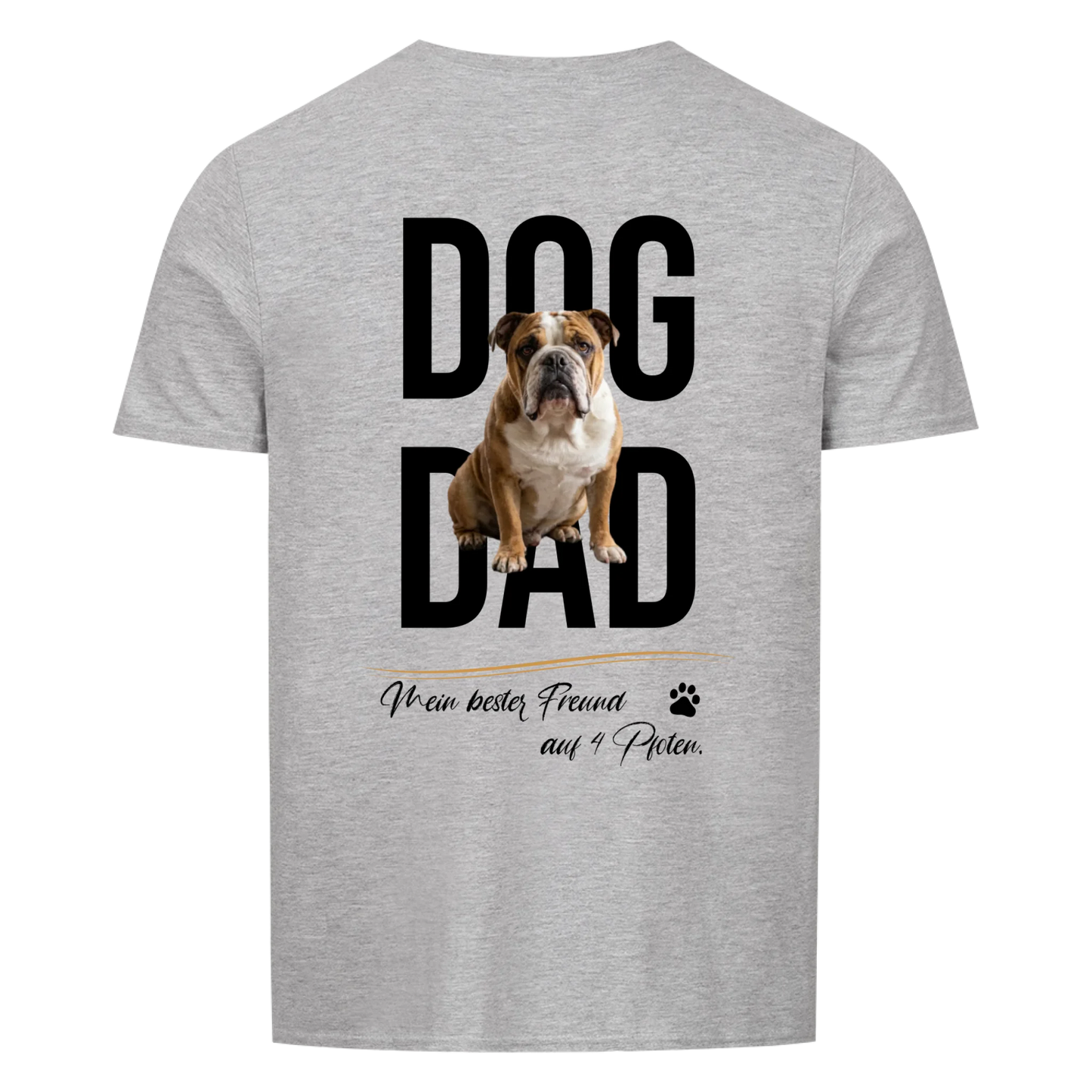 Dog Dad groß - Tshirt personalisierbar