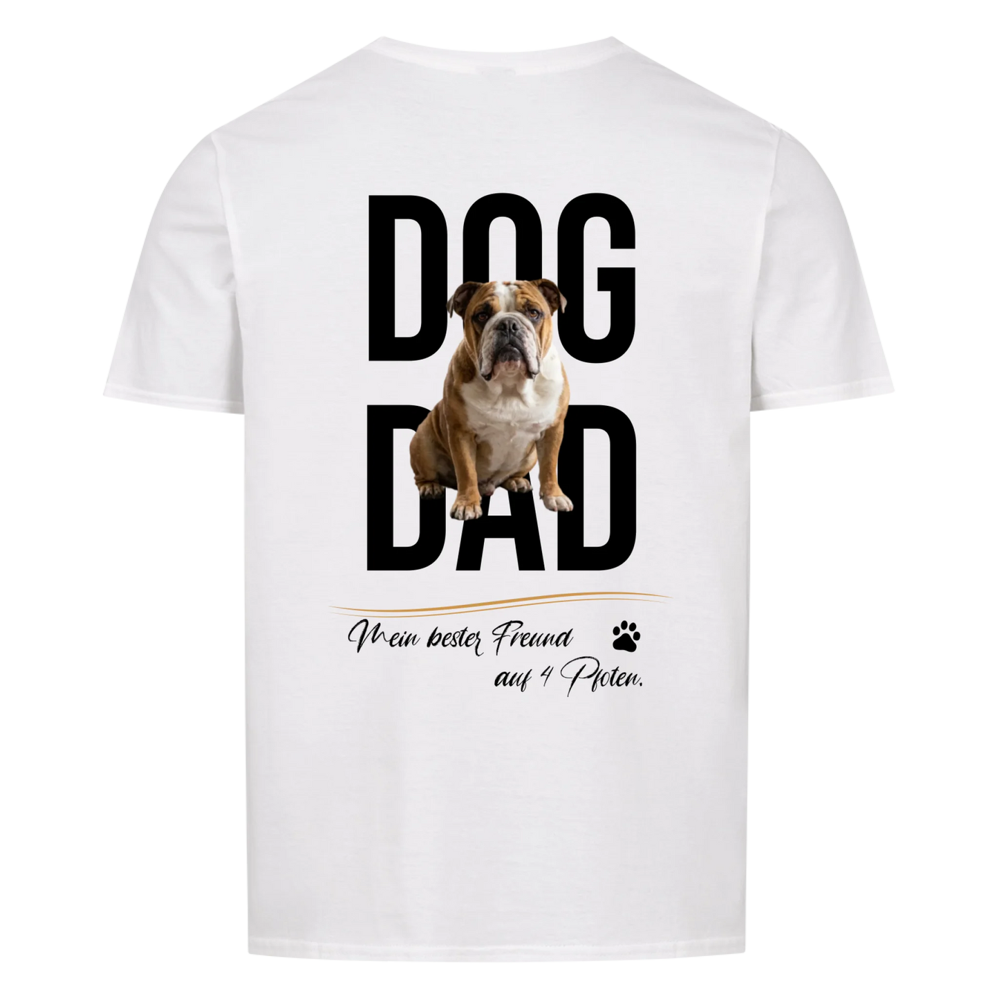 Dog Dad groß - Tshirt personalisierbar