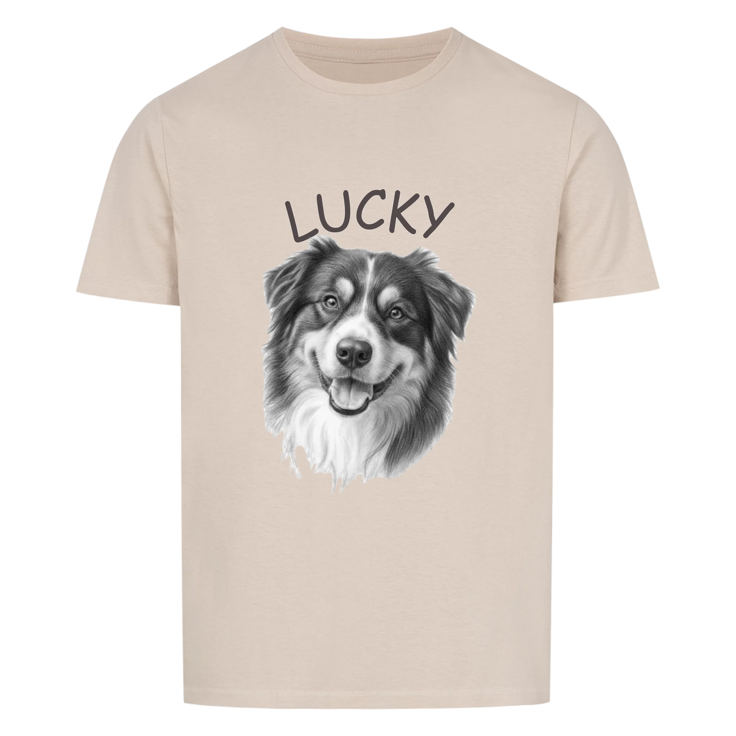 Bleistiftzeichnung Portrait Hund - Unisex Tshirt