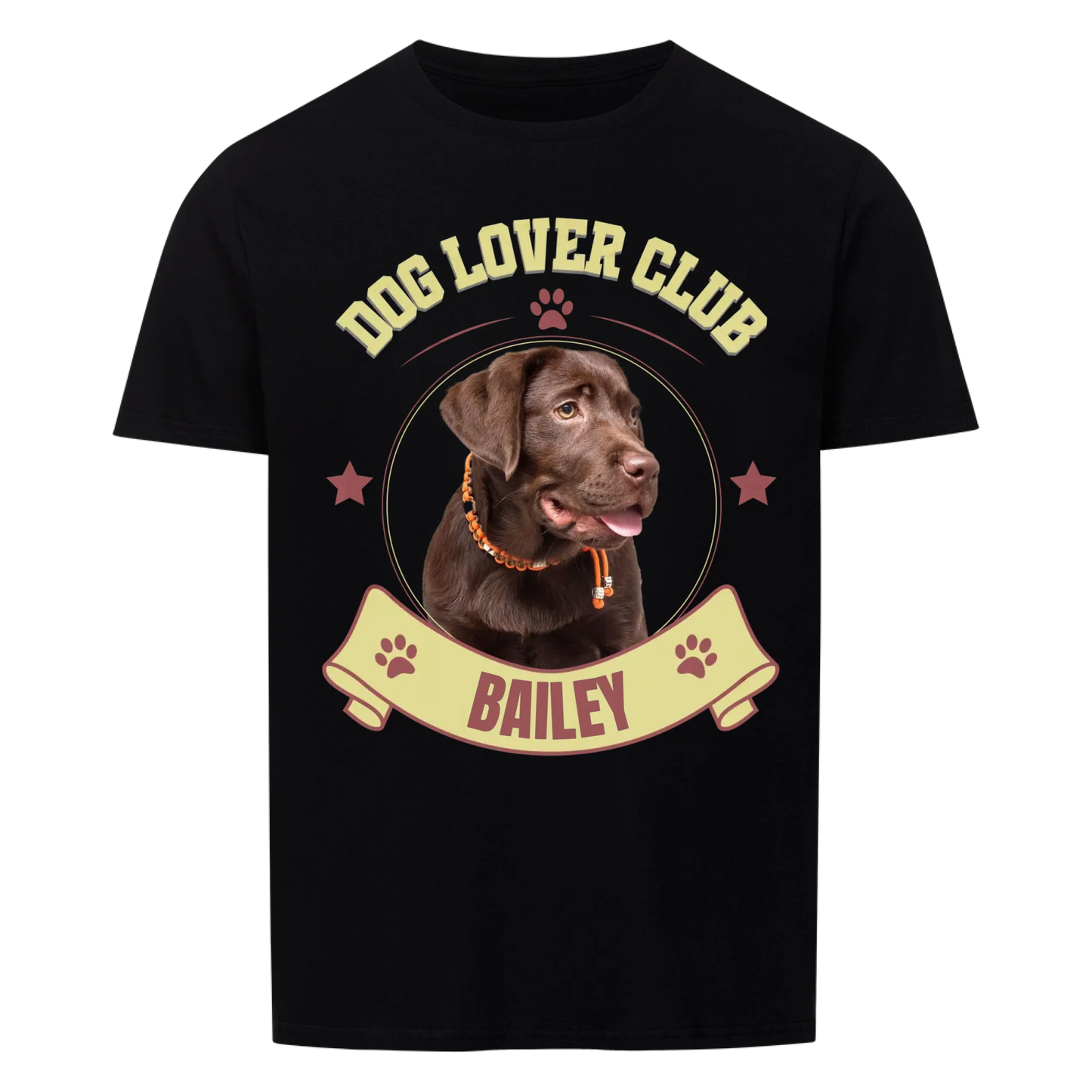 Dog Lover Club Classic - Personalisierbares Unisex Tshirt