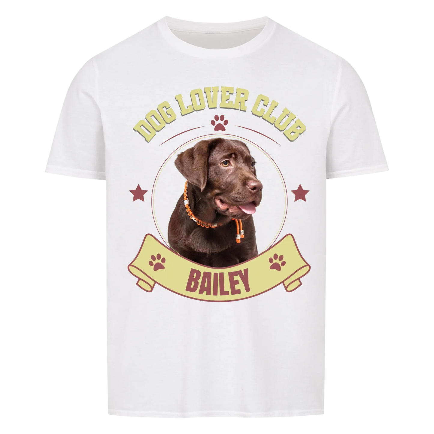 Dog Lover Club Classic - Personalisierbares Unisex Tshirt