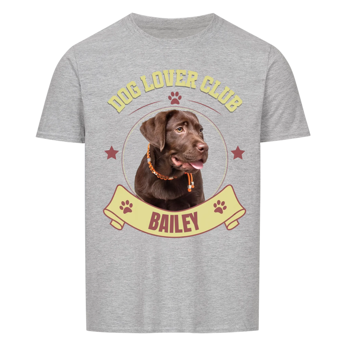 Dog Lover Club Classic - Personalisierbares Unisex Tshirt