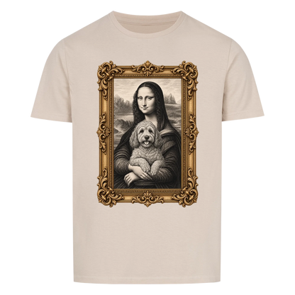 Personalisiertes Unisex-Tshirt - Mona Lisa hat deinen Hund auf dem Arm