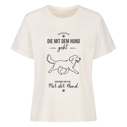 Personalisiertes Damen-Tshirt - Die mit dem Hund geht
