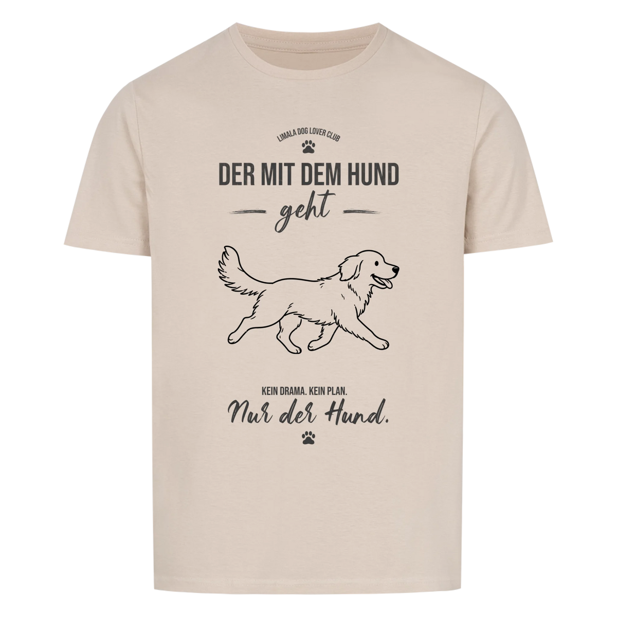 Personalisiertes Unisex-Tshirt - Der mit dem Hund geht