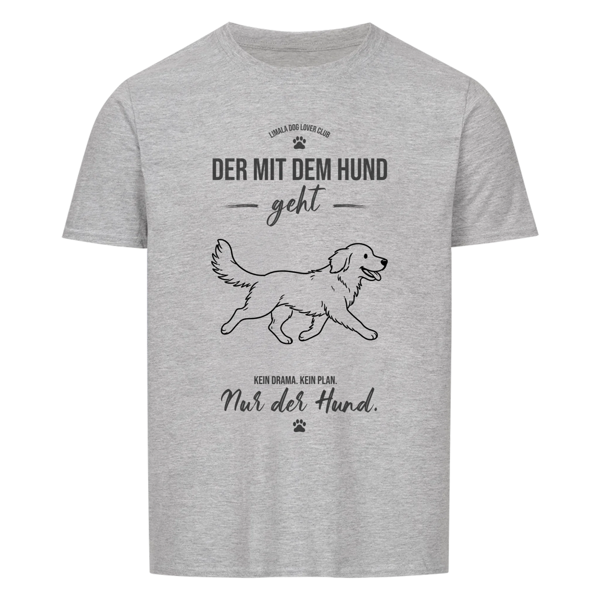 Personalisiertes Unisex-Tshirt - Der mit dem Hund geht