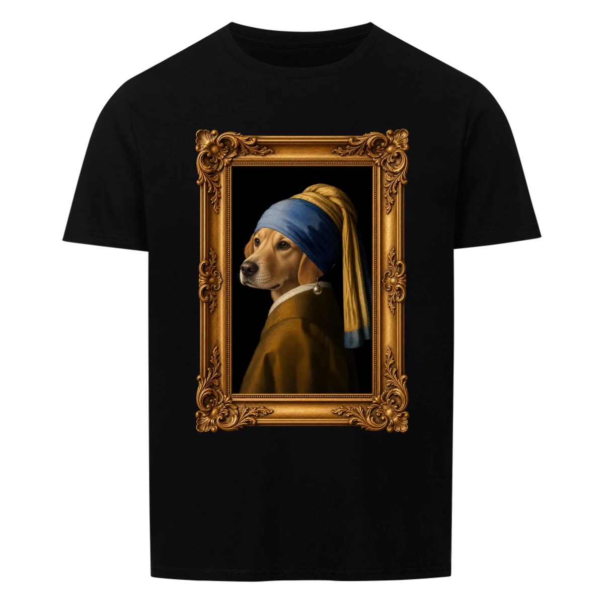 Personalisiertes Unisex-Tshirt - Das Mädchen mit dem Perlenohrring.