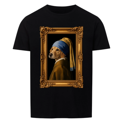 Personalisiertes Unisex-Tshirt - Das Mädchen mit dem Perlenohrring.