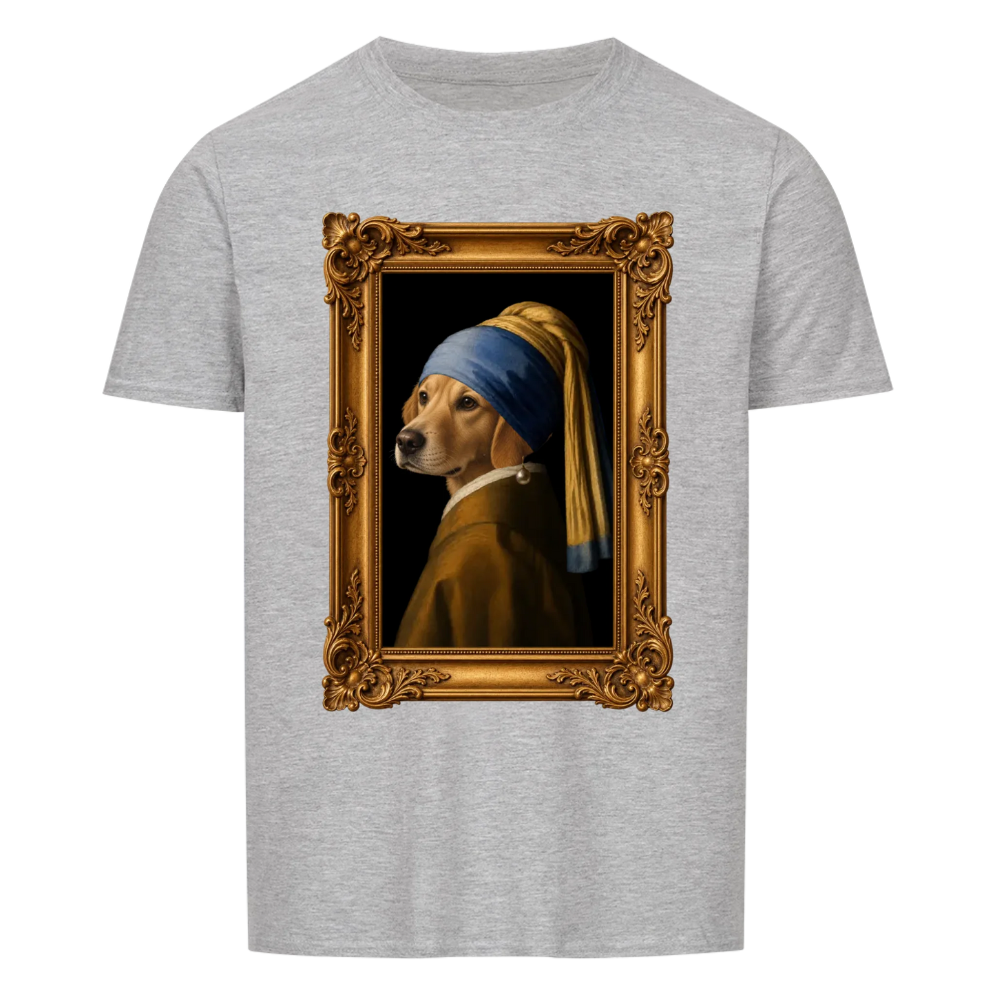 Personalisiertes Unisex-Tshirt - Das Mädchen mit dem Perlenohrring.