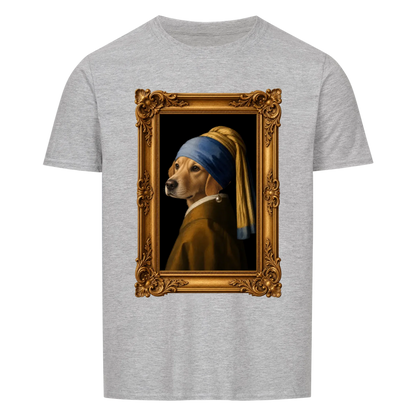 Personalisiertes Unisex-Tshirt - Das Mädchen mit dem Perlenohrring.