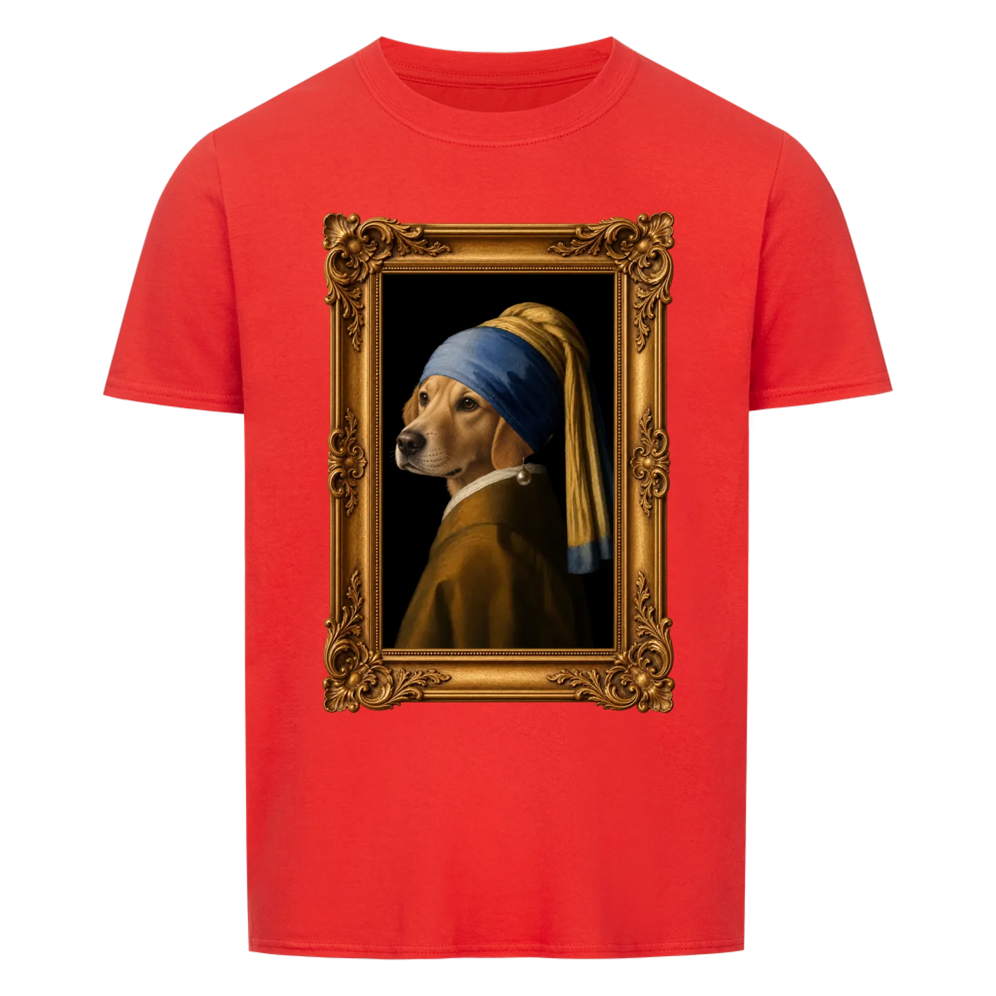 Personalisiertes Unisex-Tshirt - Das Mädchen mit dem Perlenohrring.