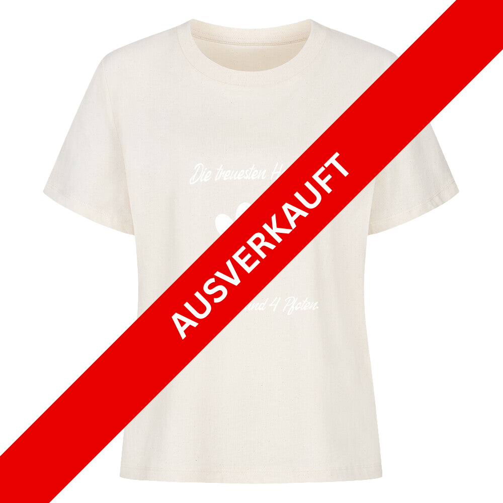 Die treusten Herzen haben Fell und 4 Pfoten - Damen T-Shirt
