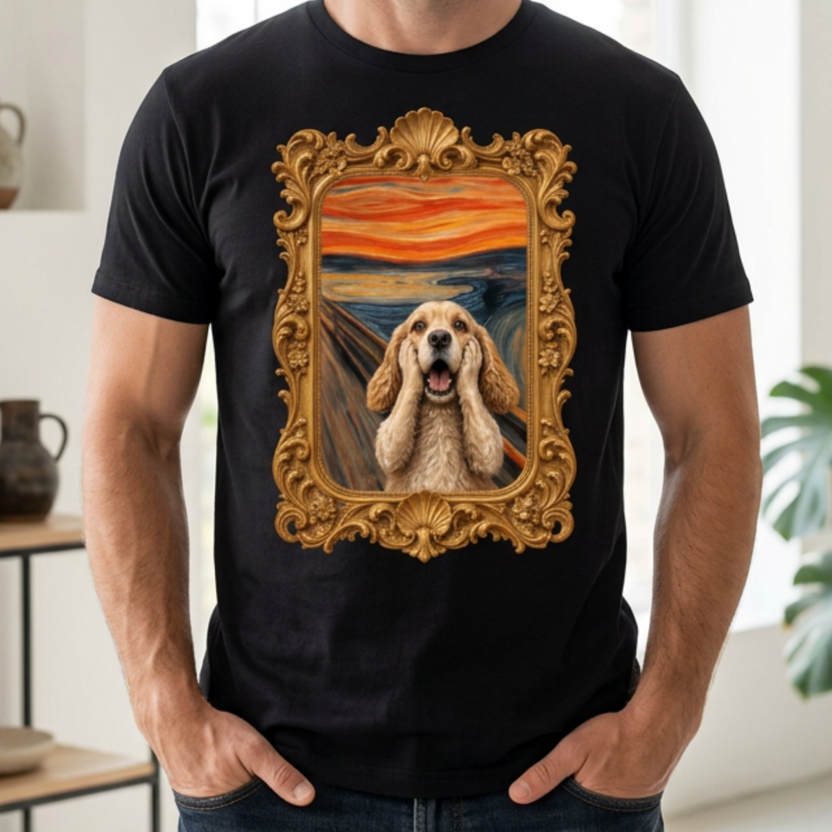 Personalisiertes Unisex-Tshirt - The Scream