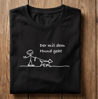Der mit dem Hund geht - HigherBlanks Premium T-Shirt